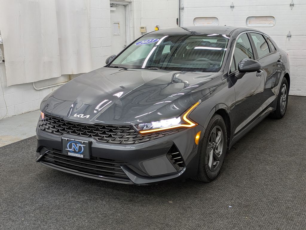 Gravity Gray 2023 Kia K5 LXS FWD Sedan Front-Wheel Drive 8-Speed Automatic