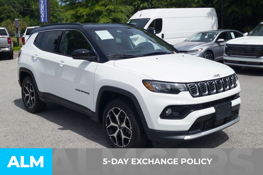 Used 2025 Bright White Clearcoat Jeep Limited image 3