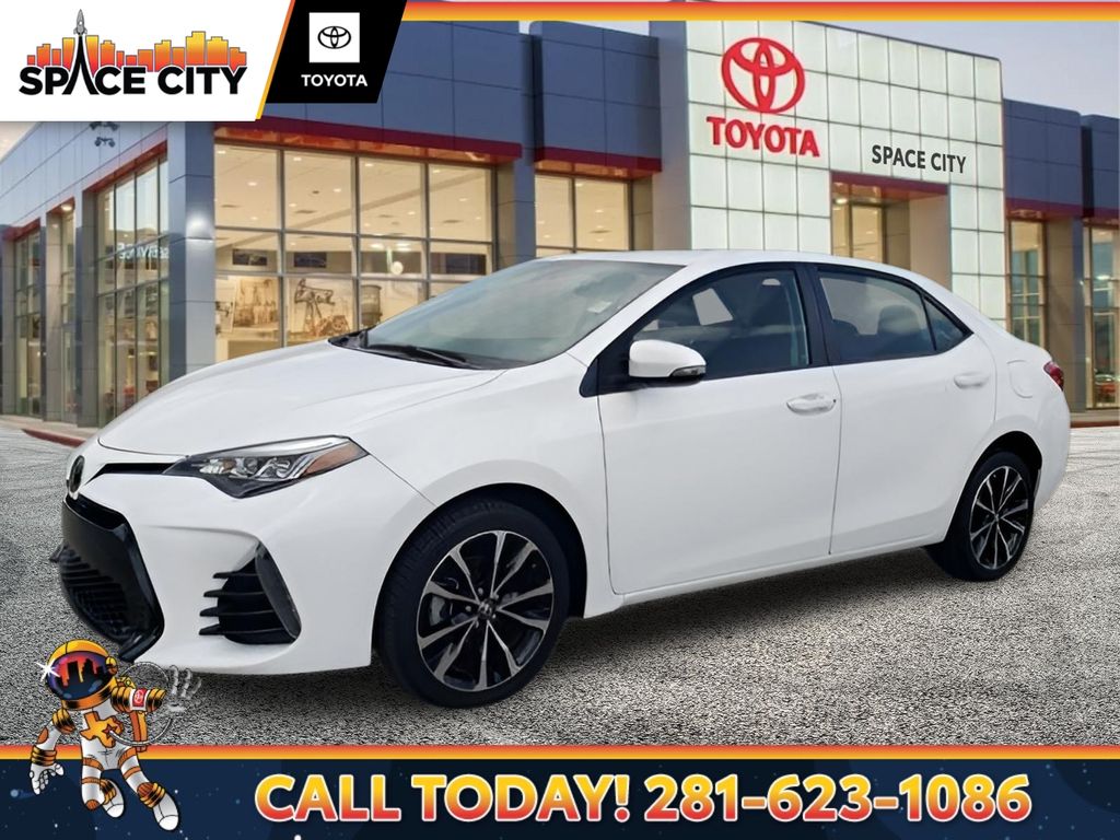 Super White 2017 Toyota Corolla Sedan Front-Wheel Drive Continuously Variable Transmission