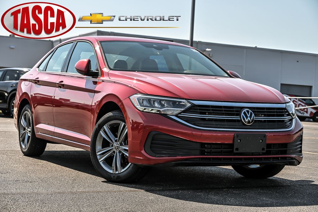 Red Metallic 2023 Volkswagen Jetta Sedan Front-Wheel Drive 8-Speed Automatic