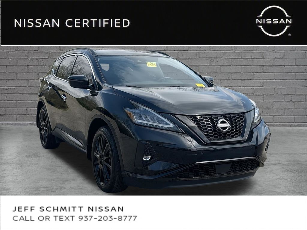 Super Black 2024 Nissan Murano SUV / Crossover Front-Wheel Drive Continuously Variable Transmission