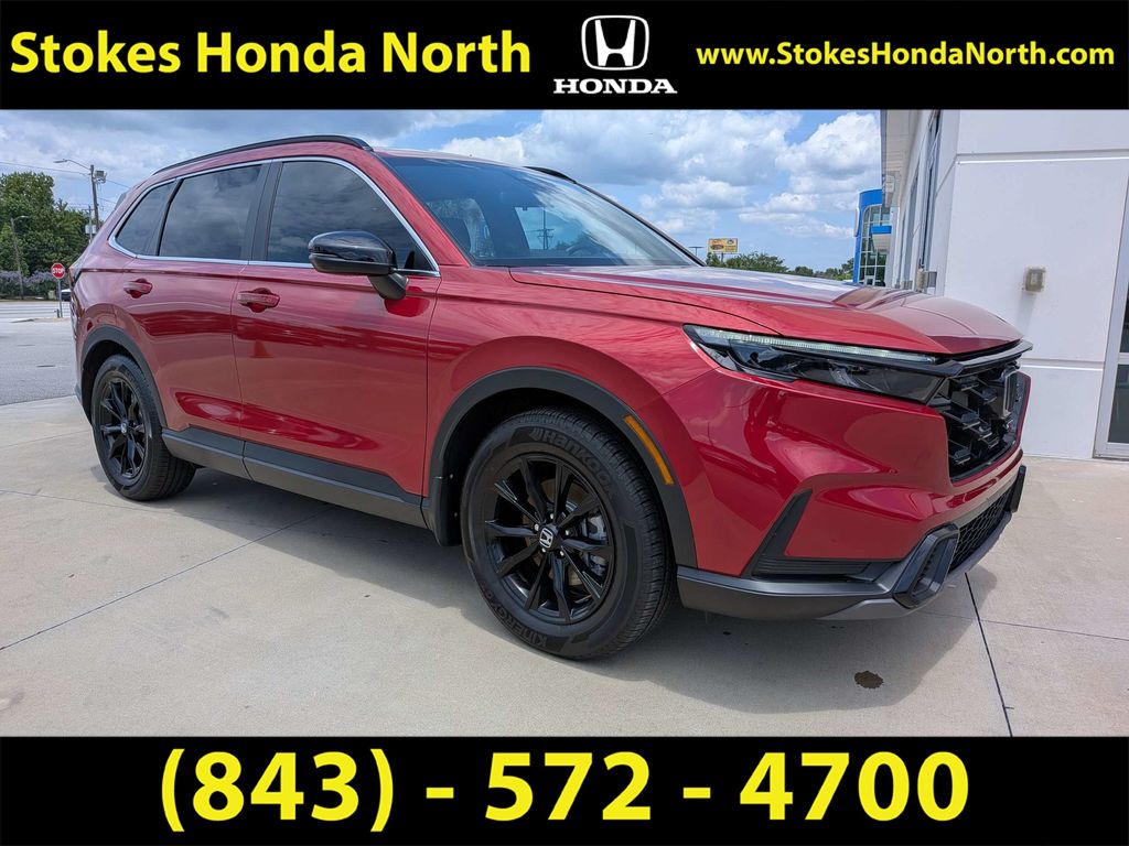 2025 Honda CR-V Hybrid Sport Red at Stokes Honda North