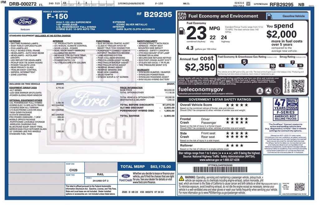 Certified Used 2024 Silver Ford XLT image 2
