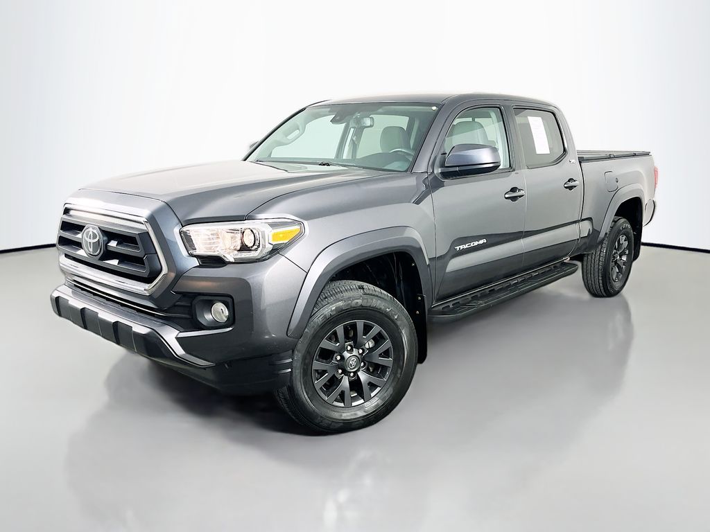 Cement 2021 Toyota Tacoma SR5 V6 Double Cab LB 4WD Pickup Truck Four-Wheel Drive 6-Speed Automatic