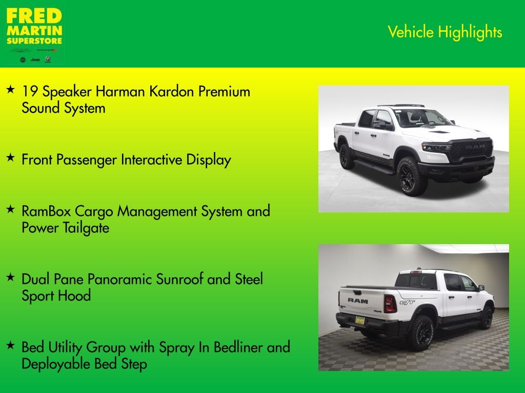 new 2026 Ram 1500 car, priced at $69,835