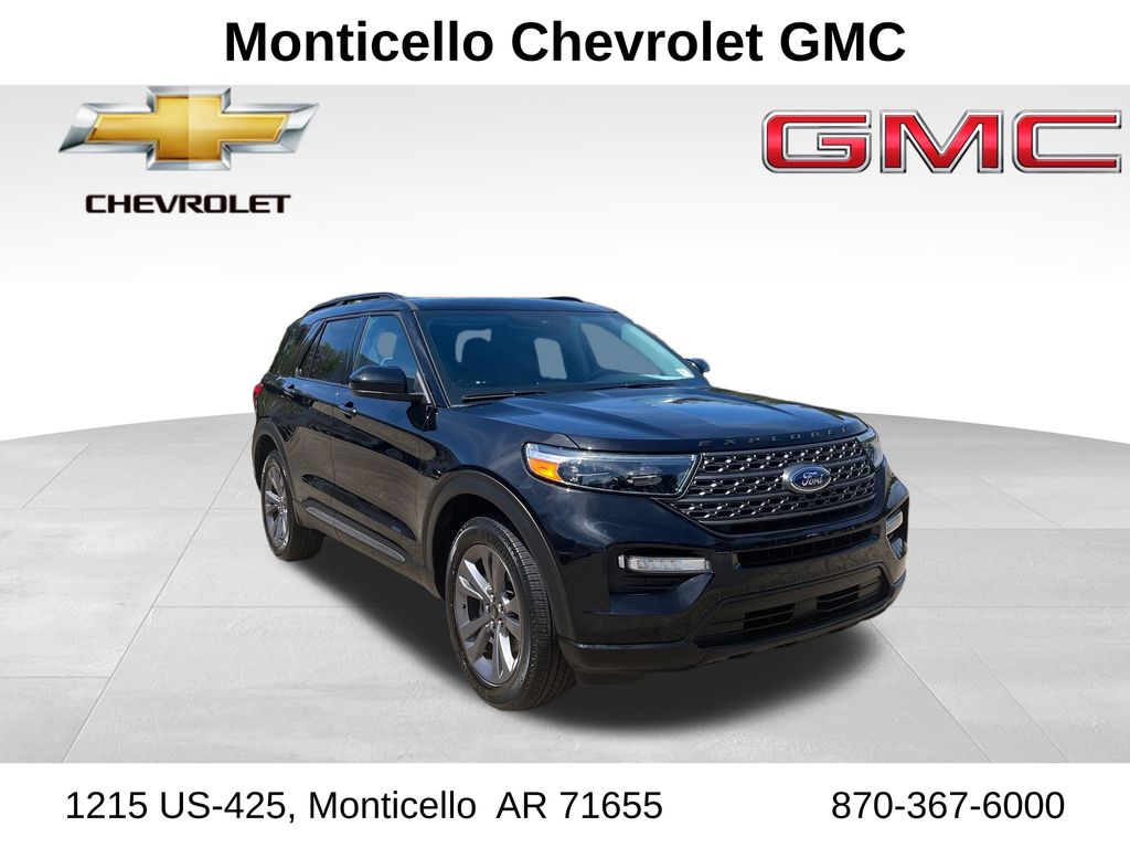 Agate Black Metallic 2022 Ford Explorer XLT AWD SUV / Crossover All-Wheel Drive Automatic