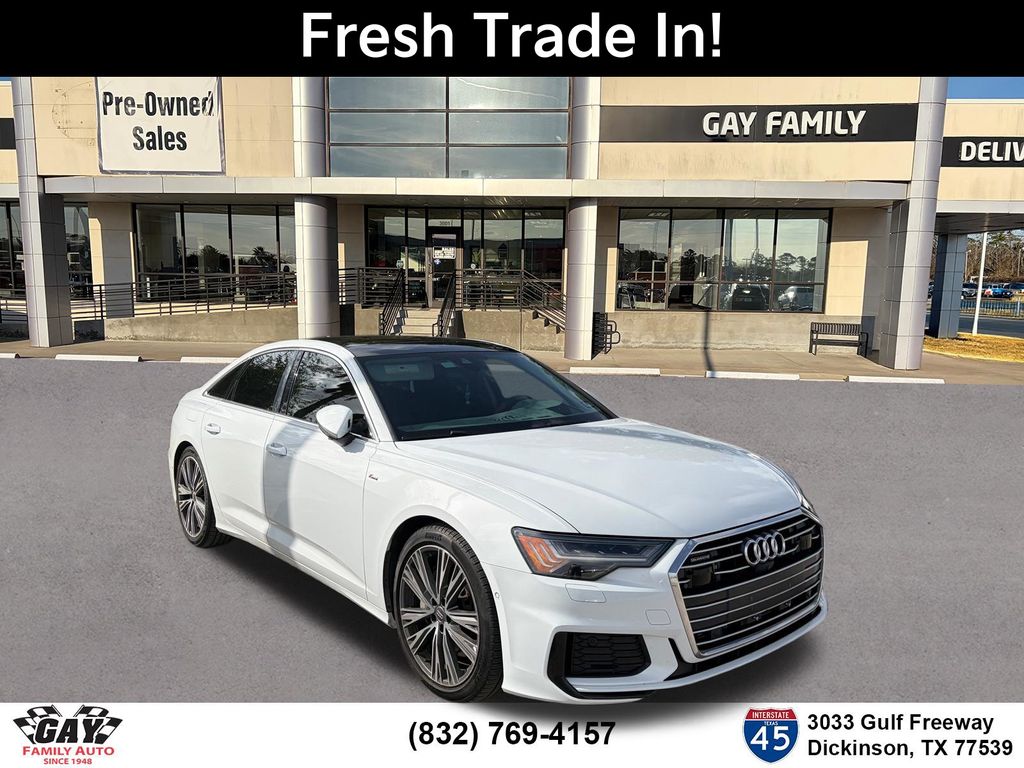 Glacier White 2019 Audi A6 Sedan All-Wheel Drive 7-Speed Automatic
