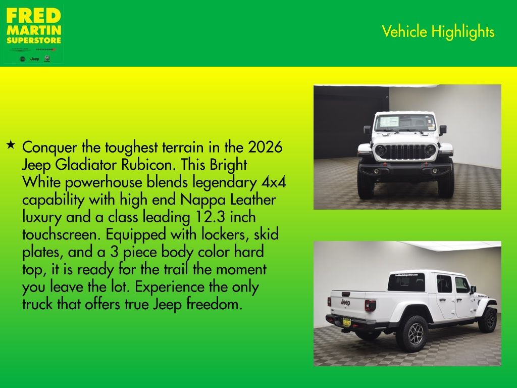 new 2026 Jeep Gladiator car, priced at $48,887