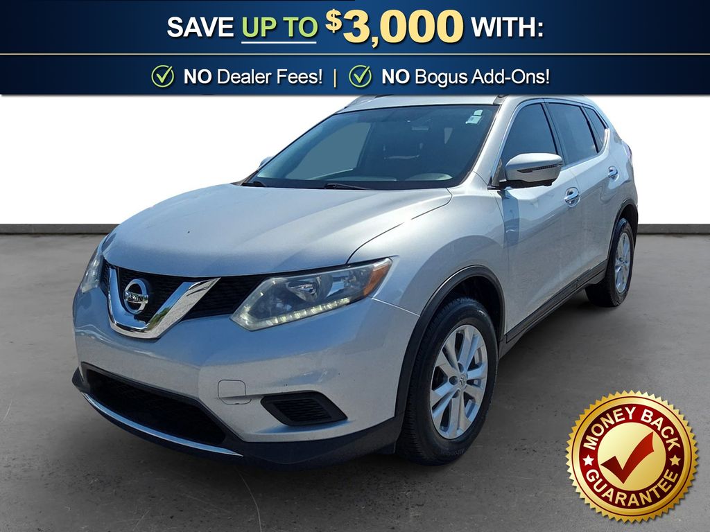 Brilliant Silver 2016 Nissan Rogue SUV / Crossover Front-Wheel Drive Continuously Variable Transmission