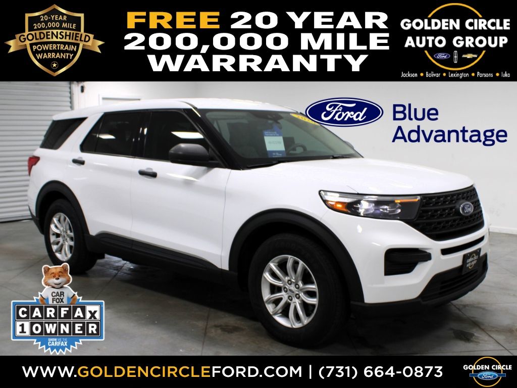 Oxford White 2020 Ford Explorer RWD SUV / Crossover Rear-Wheel Drive Automatic