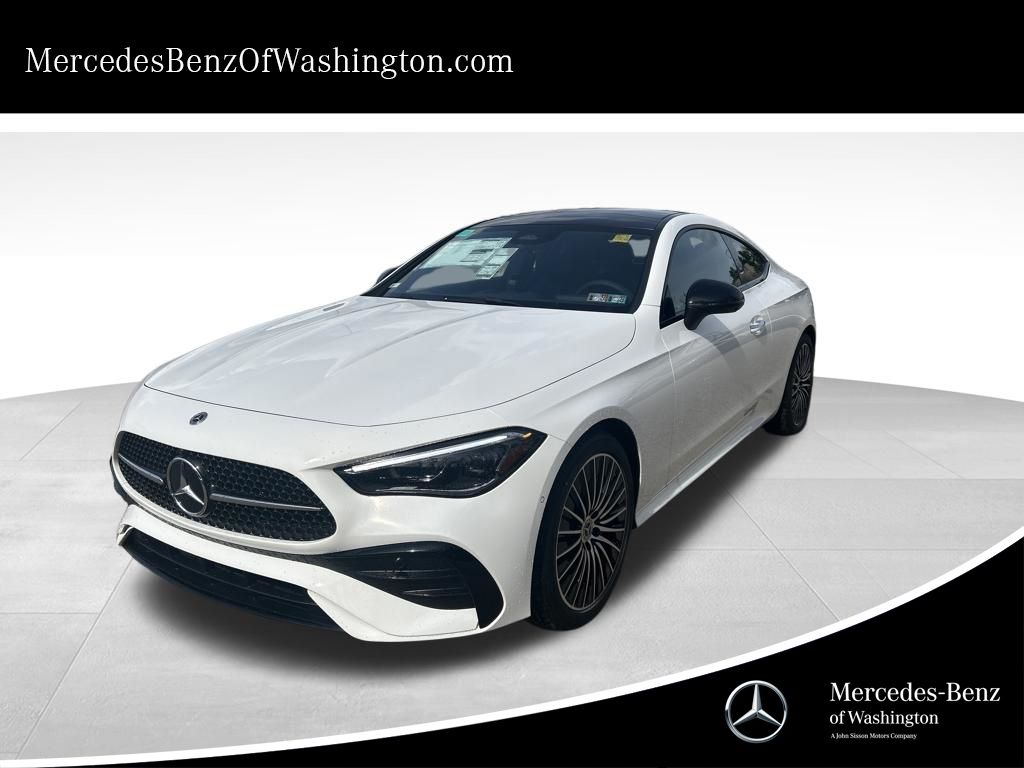 Polar White 2026 Mercedes-Benz CLE 300 4MATIC Coupe All-Wheel Drive 9-Speed Automatic