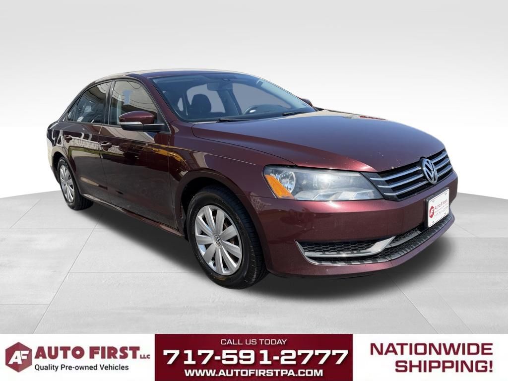 Red (Maroon) 2013 Volkswagen Passat S Sedan Front-Wheel Drive 6-Speed Automatic