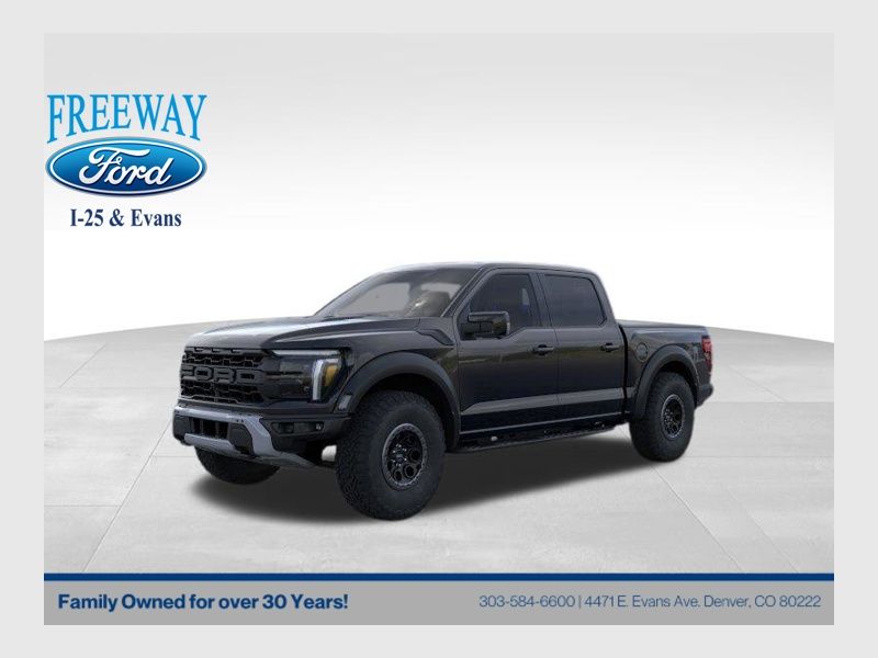 Agate Black Metallic 2026 Ford F-150 Raptor SuperCrew 4WD Pickup Truck Four-Wheel Drive Automatic