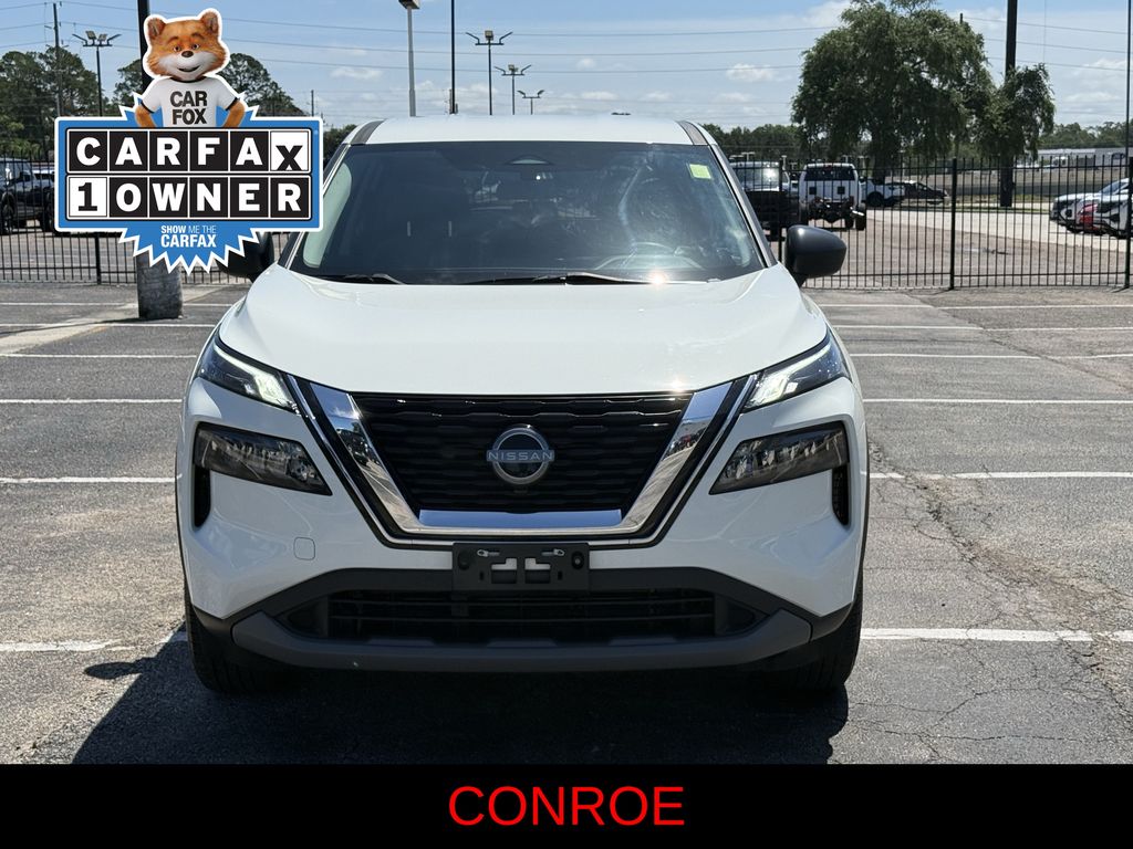 2023 Nissan Rogue S White at South Houston Nissan