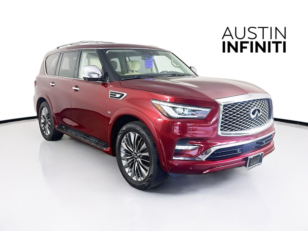 Coulis Red 2020 INFINITI QX80 Luxe 4WD SUV / Crossover All-Wheel Drive 7-Speed Automatic