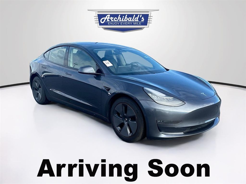 Midnight Silver Metallic 2021 Tesla Model 3 Long Range AWD Sedan All-Wheel Drive 1-Speed Automatic