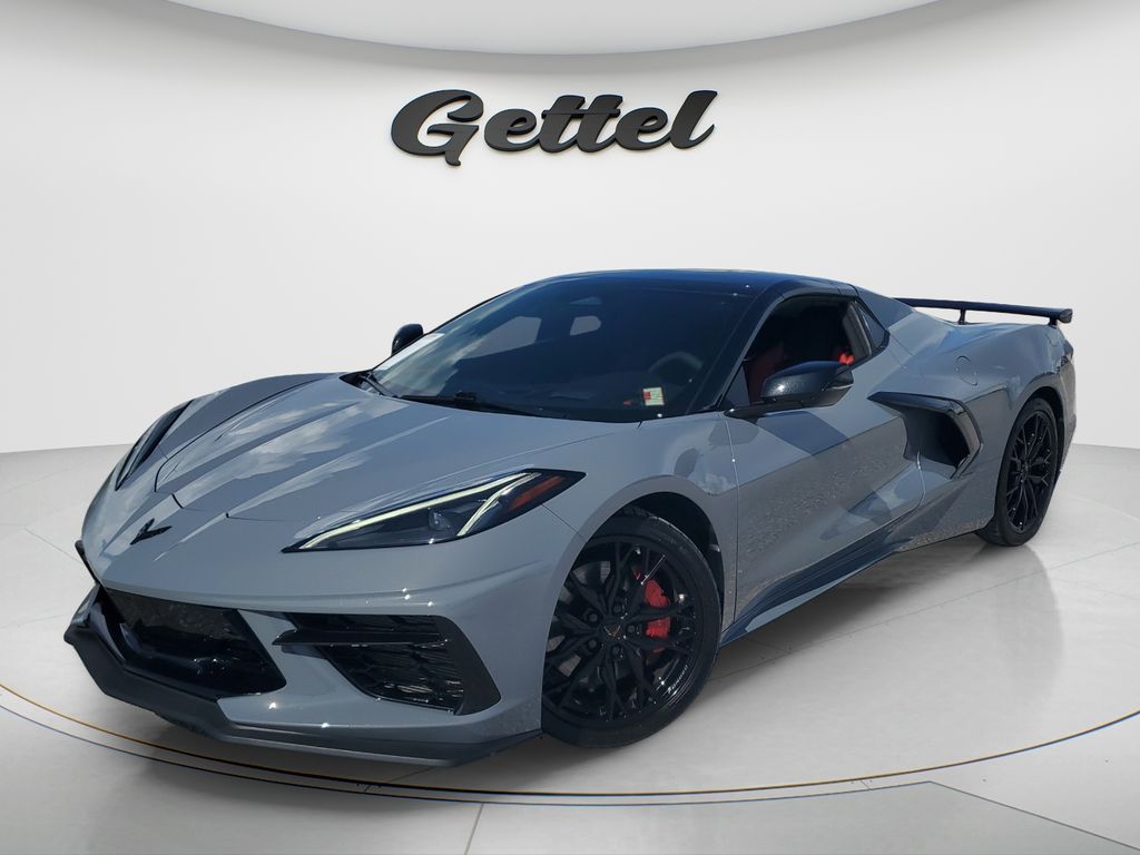Gray 2025 Chevrolet Corvette Convertible Rear-Wheel Drive 8-Speed Dual Clutch