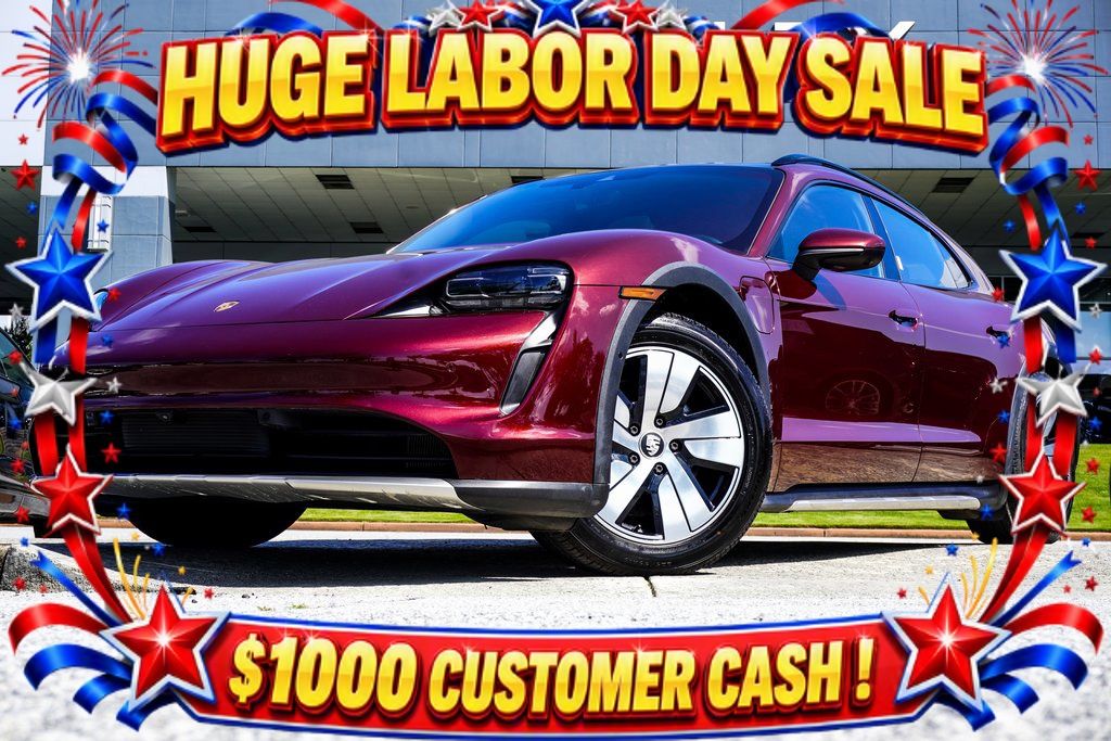 Red 2022 Porsche Taycan Wagon All-Wheel Drive 2-Speed Automatic