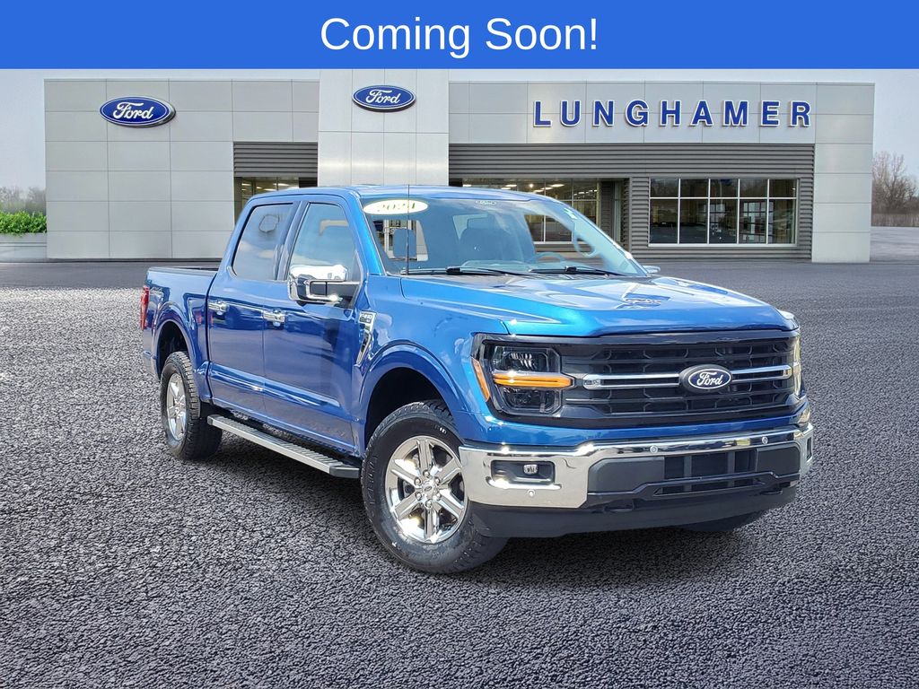 Atlas Blue Metallic 2024 Ford F-150 Pickup Truck Four-Wheel Drive Automatic