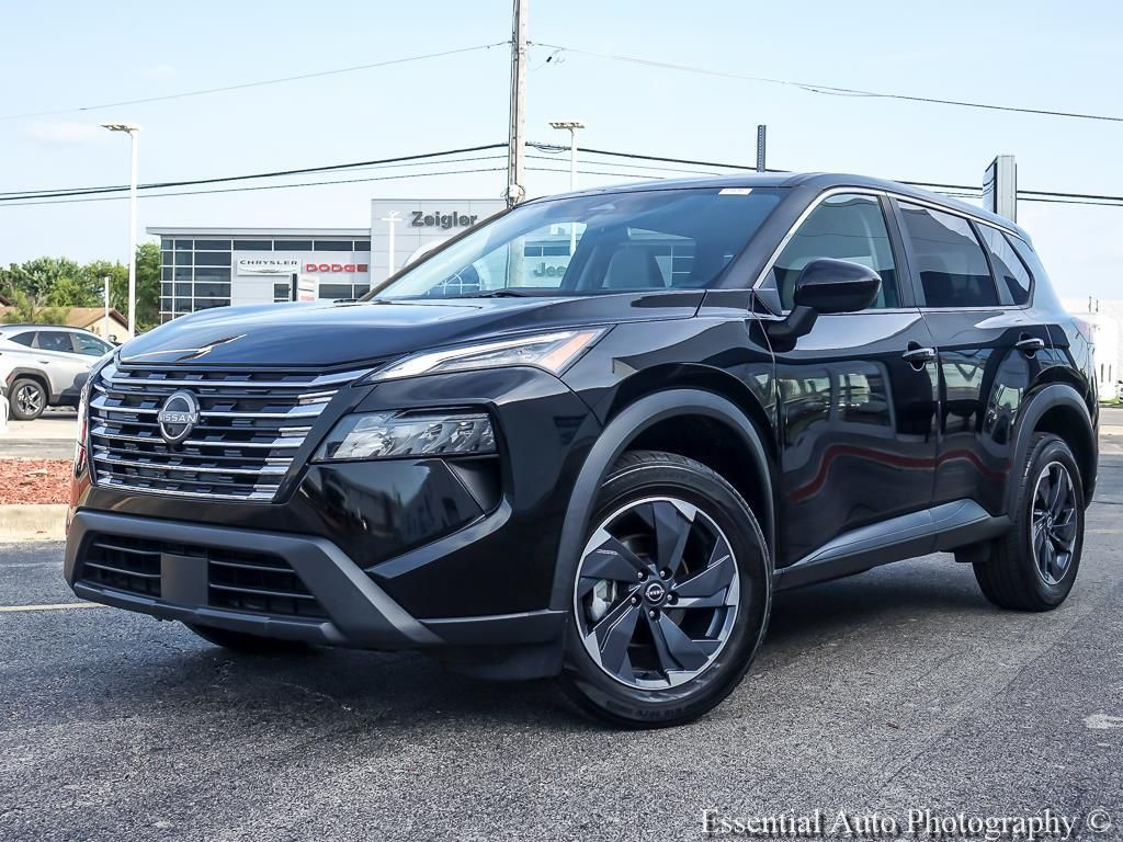 Super Black 2024 Nissan Rogue SUV / Crossover Front-Wheel Drive Continuously Variable Transmission