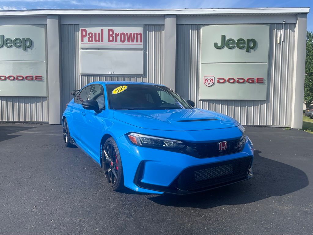 Boost Blue Pearl 2024 Honda Civic Type R Hatchback Front-Wheel Drive 6-Speed Manual