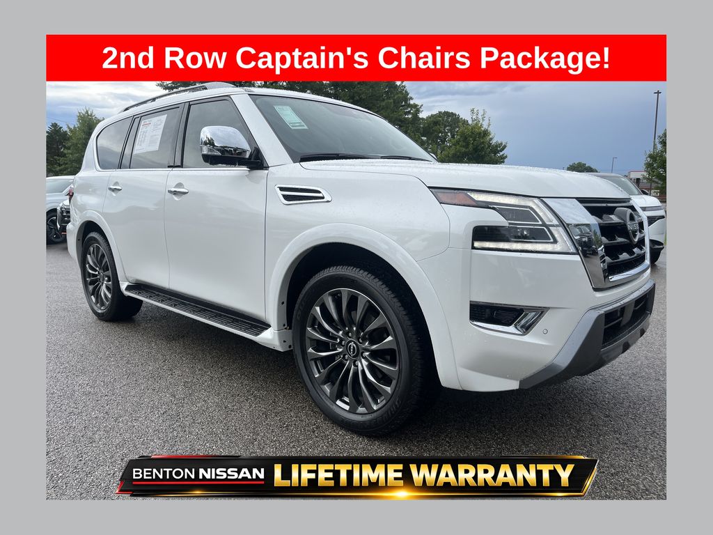 Aspen White Tricoat 2024 Nissan Armada SUV / Crossover Four-Wheel Drive 7-Speed Automatic