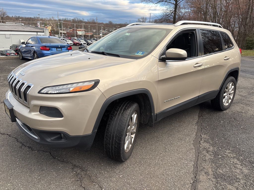 Cashmere Pearlcoat 2014 Jeep Cherokee Limited 4WD SUV / Crossover Four-Wheel Drive 9-Speed Automatic