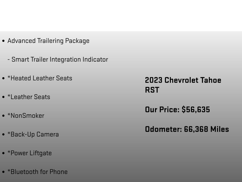 2023 Chevrolet Tahoe RST White at Subaru and VW of Moon Township