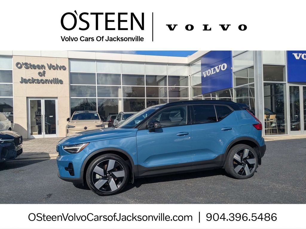 Fjord Blue Metallic 2023 Volvo XC40 Recharge SUV / Crossover All-Wheel Drive 1-Speed Automatic