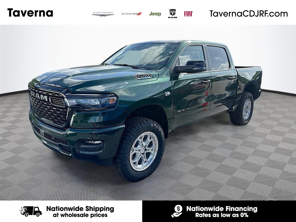 Serrano Green Metallic 2026 RAM 1500 Big Horn Crew Cab 4WD Pickup Truck Four-Wheel Drive 8-Speed Automatic