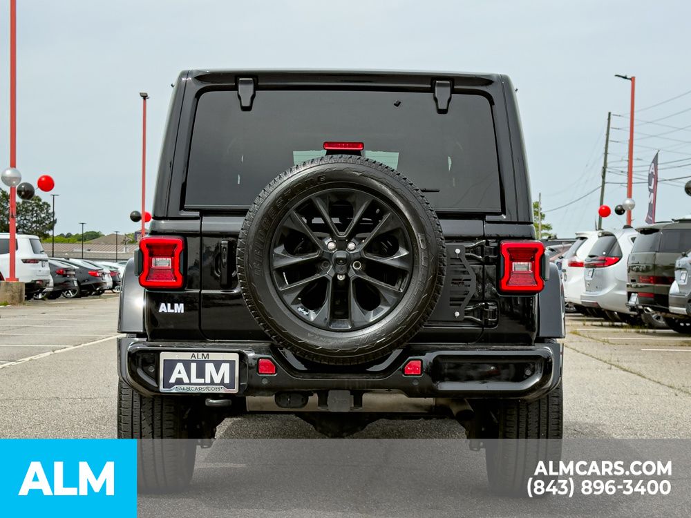Used 2022 Black Clearcoat Jeep Unlimited Sahara High Altitude image 5