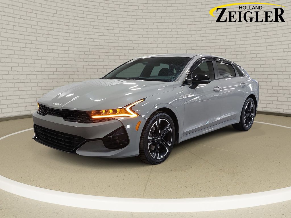 Wolf Gray 2022 Kia K5 GT-Line FWD Sedan Front-Wheel Drive 8-Speed Automatic