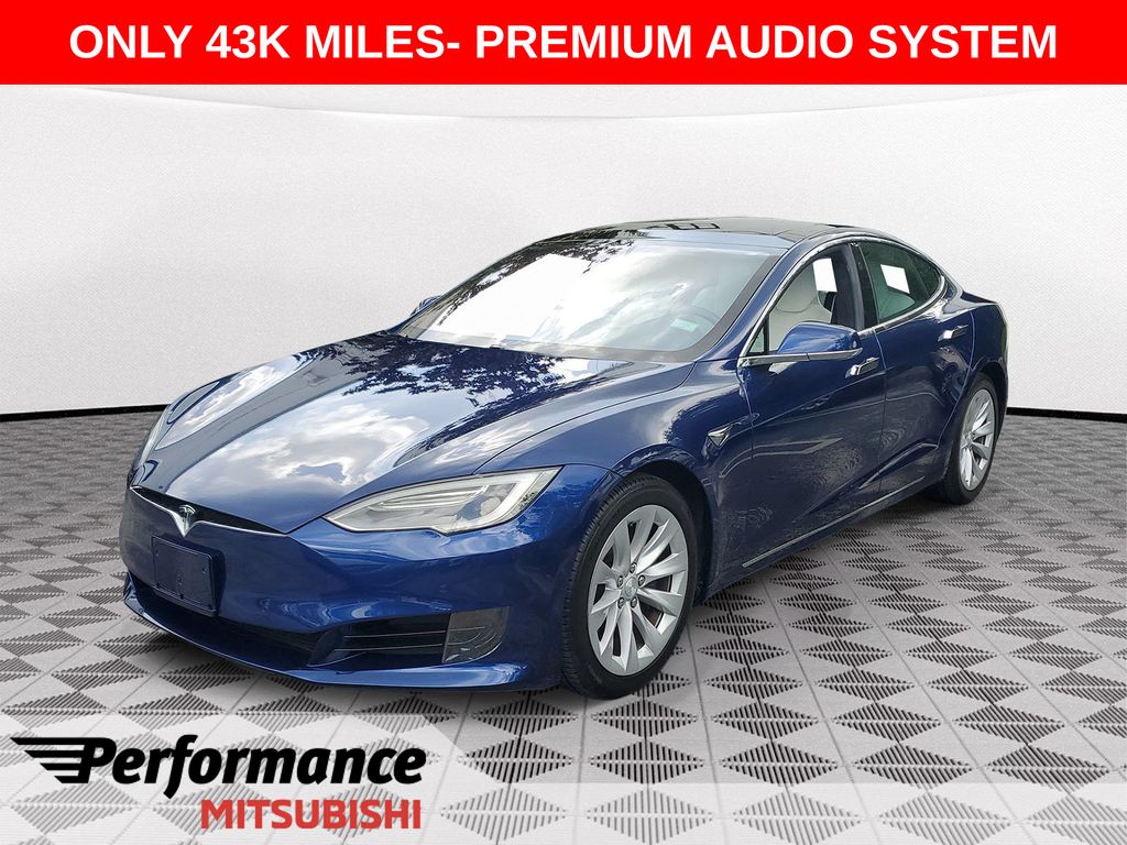 Deep Blue Metallic 2017 Tesla Model S Sedan Rear-Wheel Drive 1-Speed Automatic