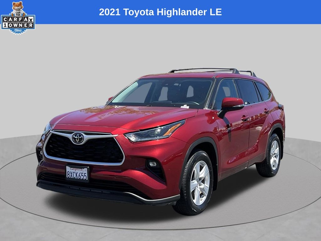 Red (Ruby Flare Pearl) 2021 Toyota Highlander SUV / Crossover Front-Wheel Drive 8-Speed Automatic