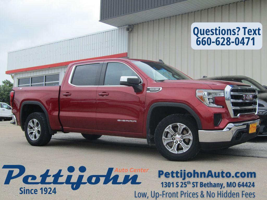 Red Quartz Tintcoat 2020 GMC Sierra 1500 SLE Crew Cab 4WD Pickup Truck Four-Wheel Drive Automatic