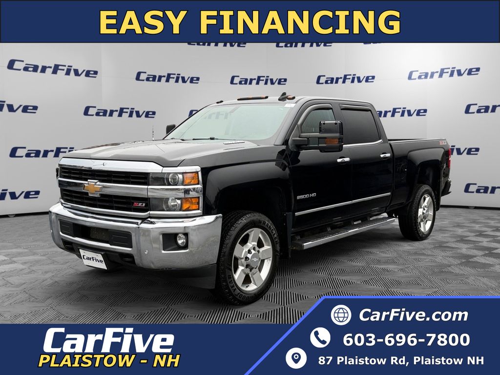 Black 2016 Chevrolet Silverado 2500HD LTZ Crew Cab 4WD Pickup Truck Four-Wheel Drive 6-Speed Automatic