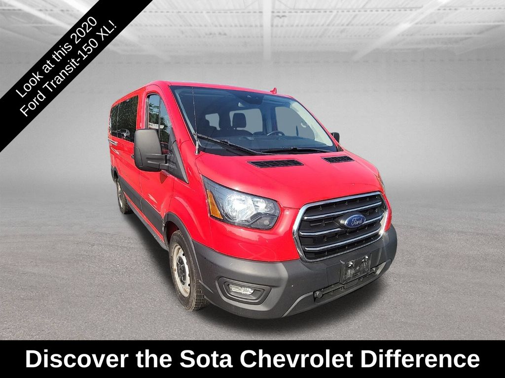 Race Red 2020 Ford Transit Passenger Van Rear-Wheel Drive 