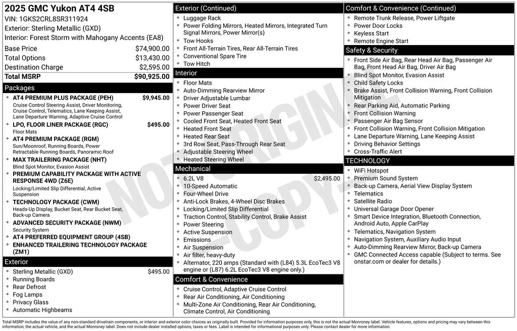 Certified Used 2025 Silver GMC AT4 image 5