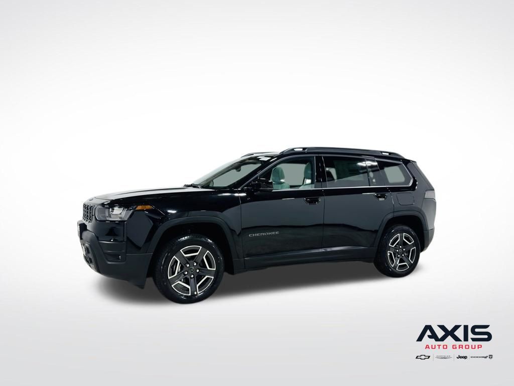 Diamond Black Crystal Pearlcoat 2026 Jeep Cherokee SUV / Crossover Four-Wheel Drive Continuously Variable Transmission