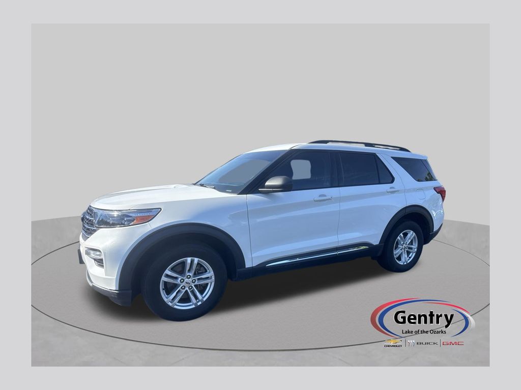 White Metallic 2020 Ford Explorer SUV / Crossover All-Wheel Drive Automatic