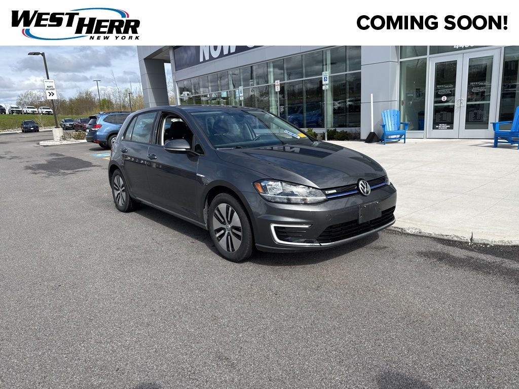 Indium Gray 2019 Volkswagen e-Golf SE FWD Hatchback Front-Wheel Drive Automatic