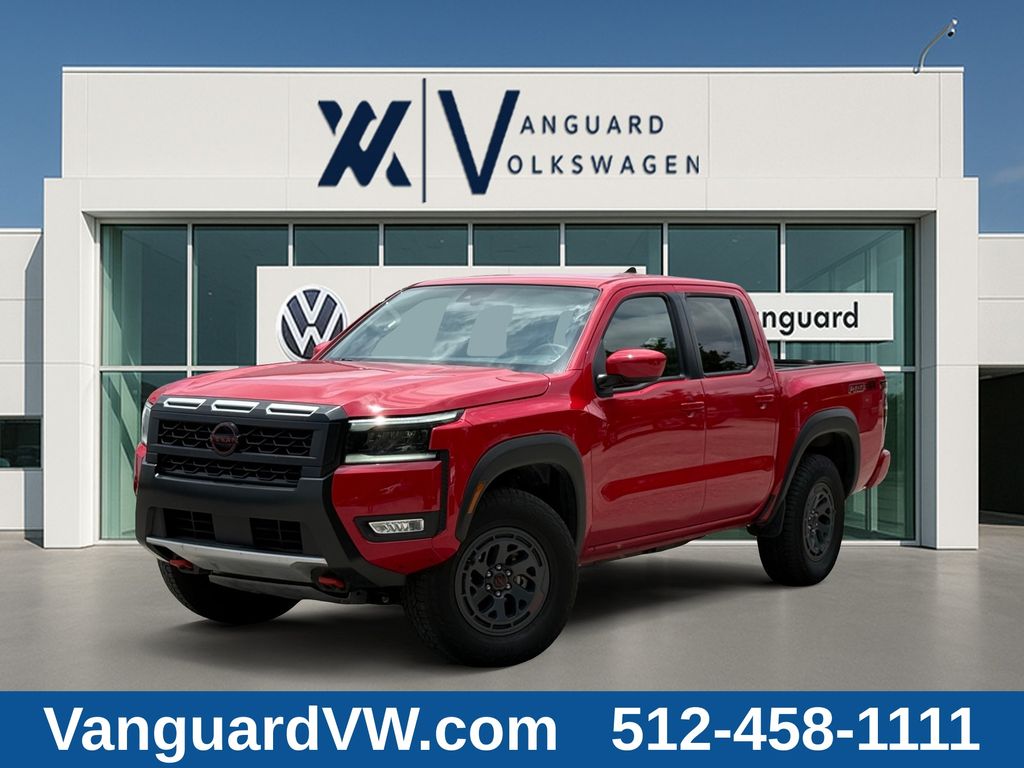 Red Alert 2026 Nissan Frontier Pickup Truck Four-Wheel Drive 9-Speed Automatic Overdrive