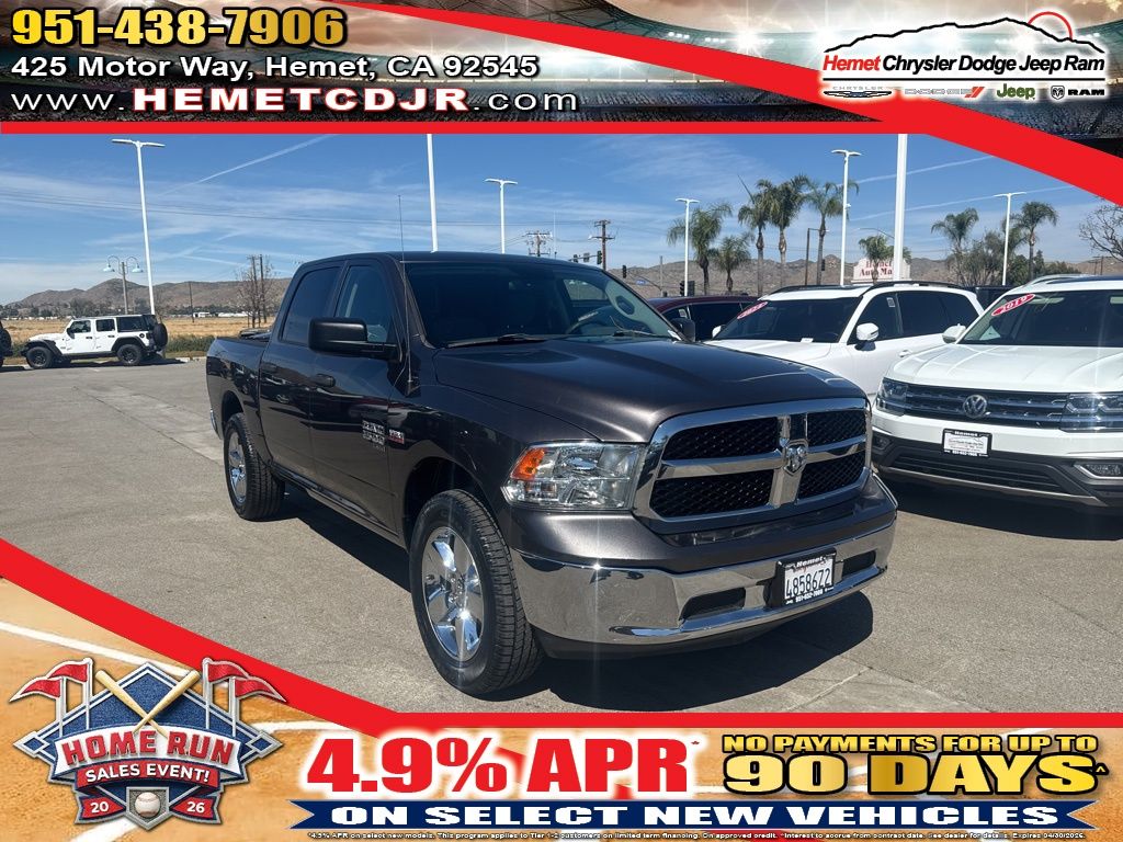 Gray (Granite Crystal Metallic Clearcoat) 2019 RAM 1500 Classic Tradesman Crew Cab RWD Pickup Truck 4X2 8-Speed Automatic