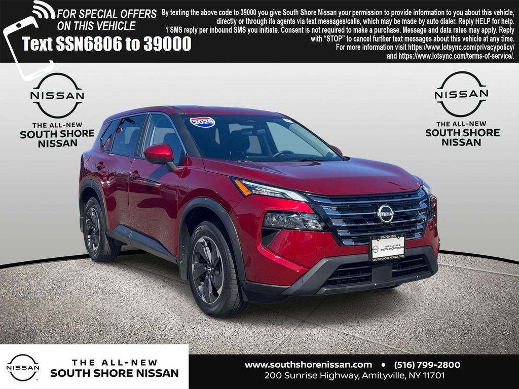 Red (Scarlet) 2025 Nissan Rogue SV AWD SUV / Crossover All-Wheel Drive Continuously Variable Transmission