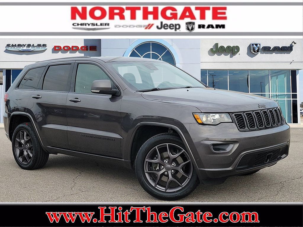 Gray (Granite Crystal Metallic Clearcoat) 2021 Jeep Grand Cherokee SUV / Crossover Four-Wheel Drive 8-Speed Automatic
