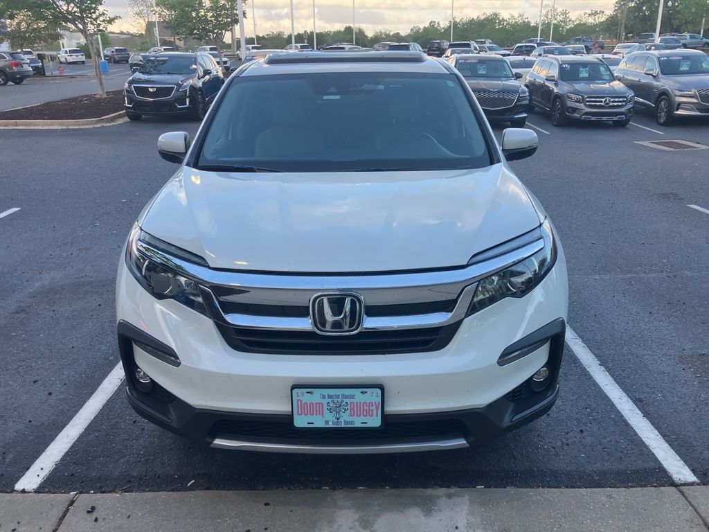Platinum White Pearl 2022 Honda Pilot EX-L FWD SUV / Crossover Front-Wheel Drive 9-Speed Automatic