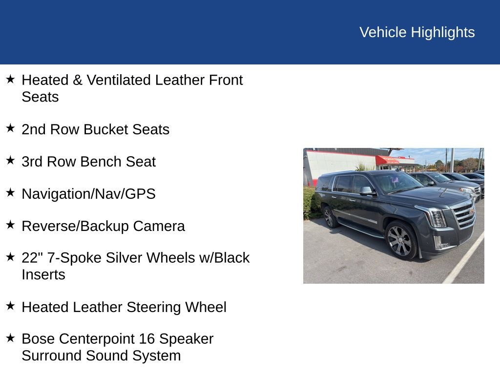 2019 Cadillac Escalade ESV Standard