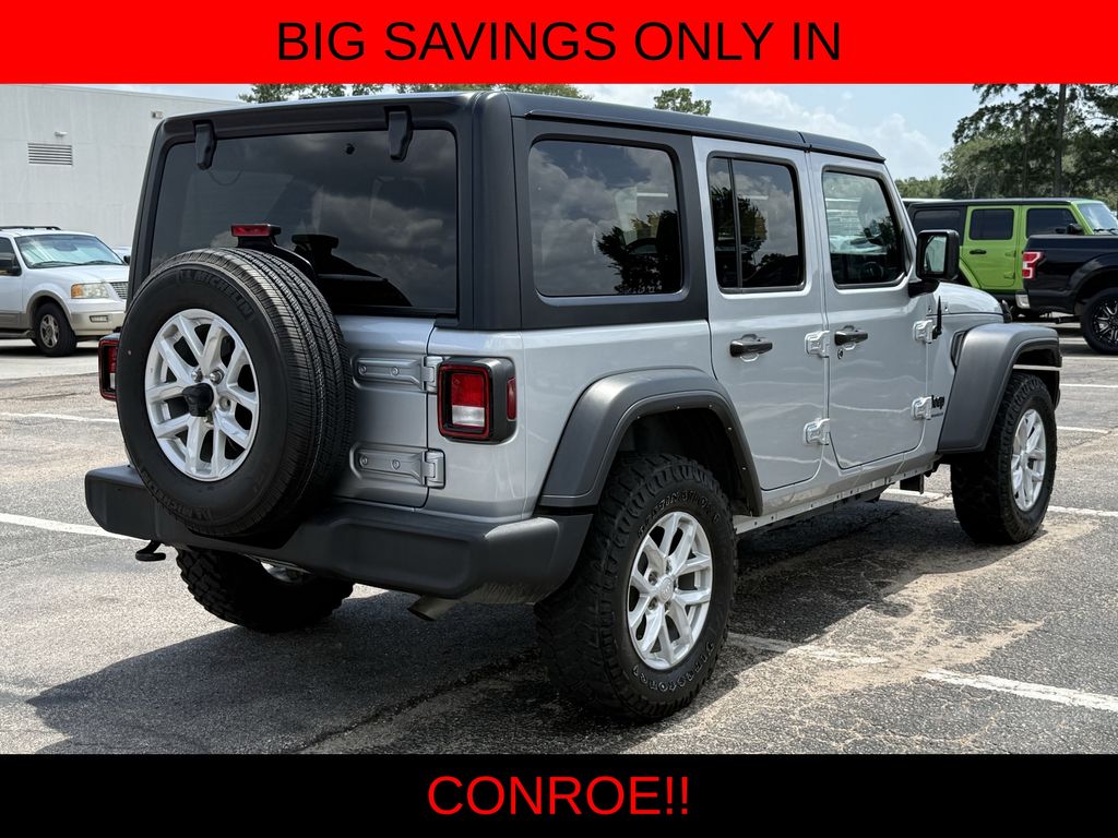 2023 Jeep Wrangler Sport S Silver at DeMontrond Mazda