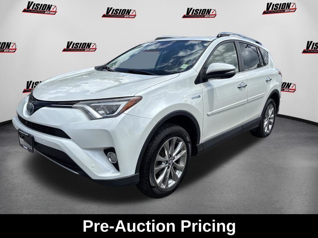 White (Blizzard Pearl) 2018 Toyota RAV4 Hybrid SUV / Crossover All-Wheel Drive Continuously Variable Transmission