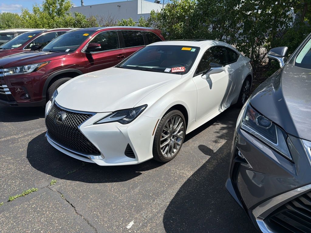 Eminent White Pearl 2021 Lexus RC 300 AWD Coupe All-Wheel Drive 6-Speed Automatic